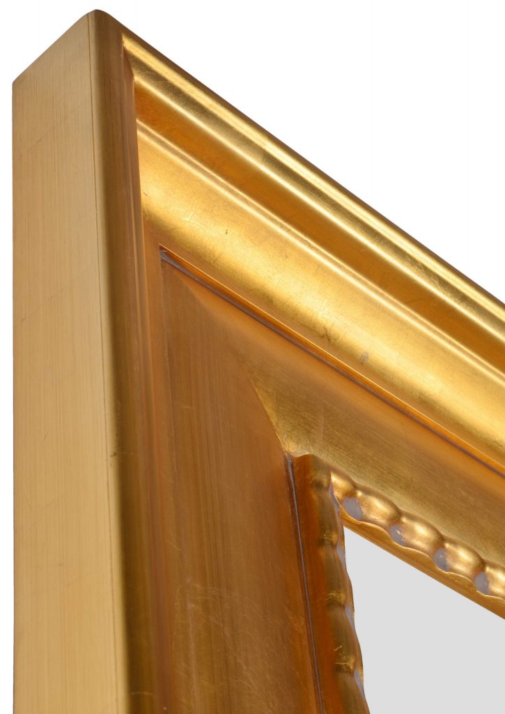 The Mammoth Wood Mirror Gold Leaf - Image 3