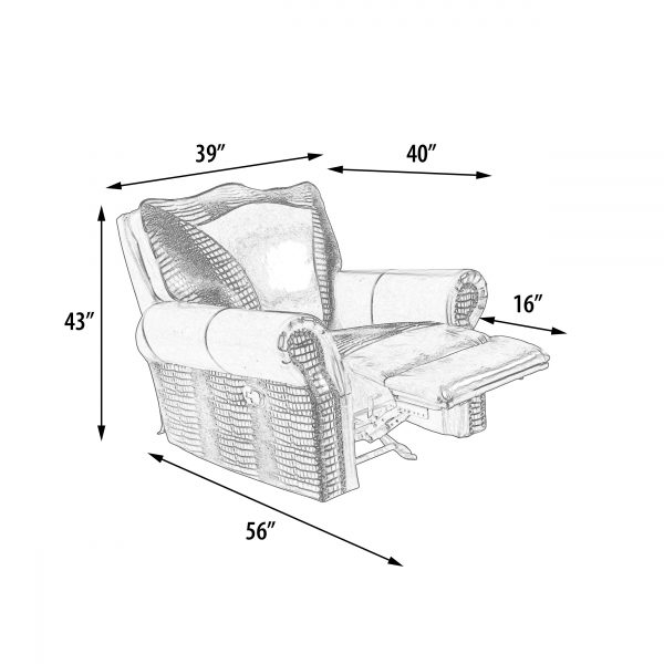 Botswana Brown Chair Rocker Recliner - Image 4