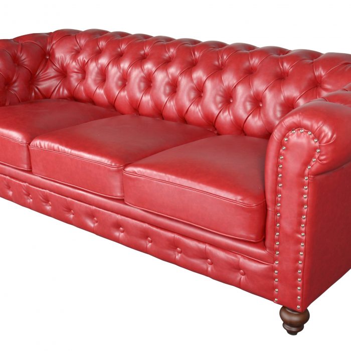 Classic Chesterfield White Loveseat - Luxurious Dwelling - Your Luxury Home Product Experts