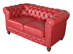 Classic Chesterfield Loveseat Red - Luxurious Dwelling - Your Luxury Home Product Experts