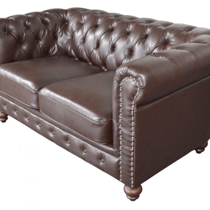 Classic Chesterfield White Loveseat - Luxurious Dwelling - Your Luxury Home Product Experts