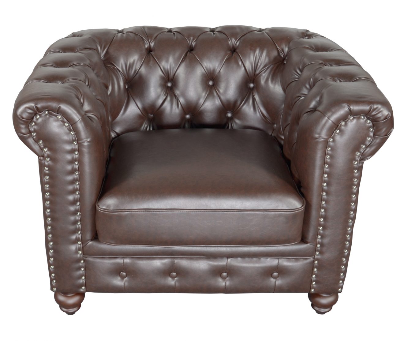 Classic Chesterfield Chair Brown - Luxurious Dwelling - Your Luxury Home Product Experts