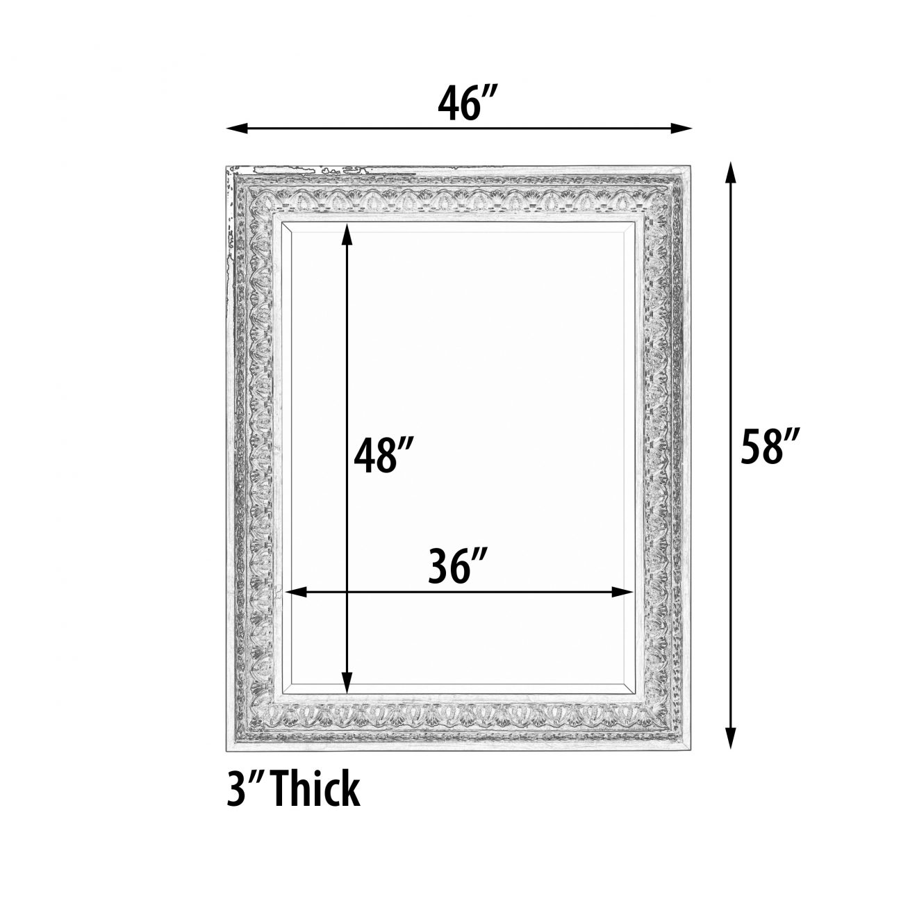 Silverton Mirror 36X48 - Luxurious Dwelling - Your Luxury Home Product Experts