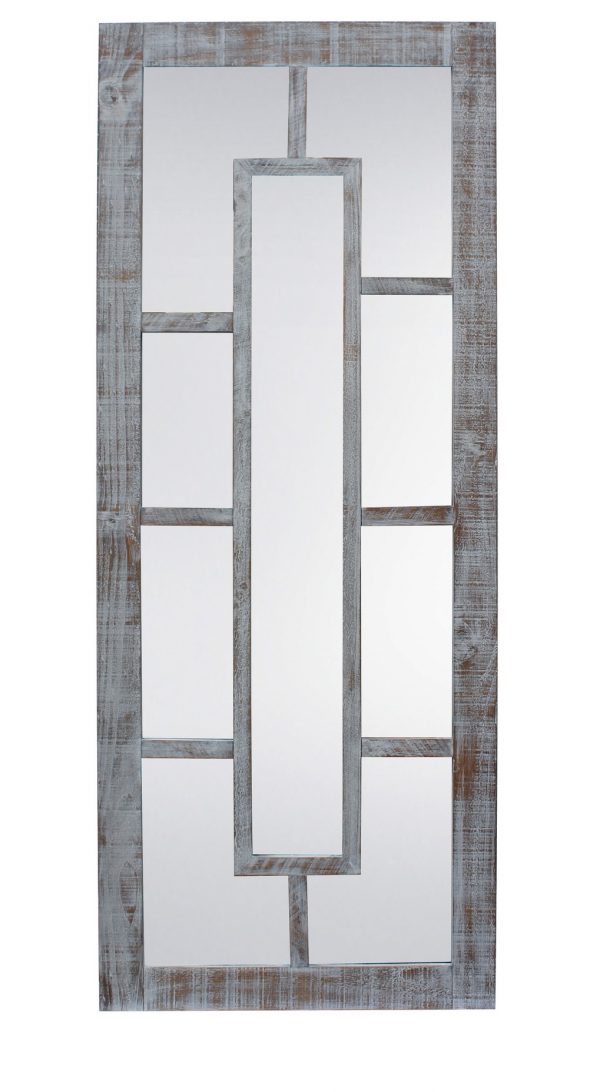 Modern Silver 74 Inches Mirror - Image 1