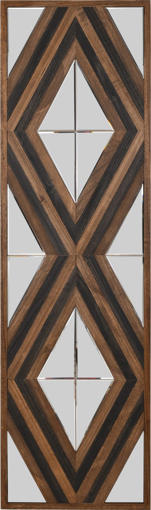 Contemporary Aspen Double Diamond Multi Tone 72 Inch Mirror - Image 1
