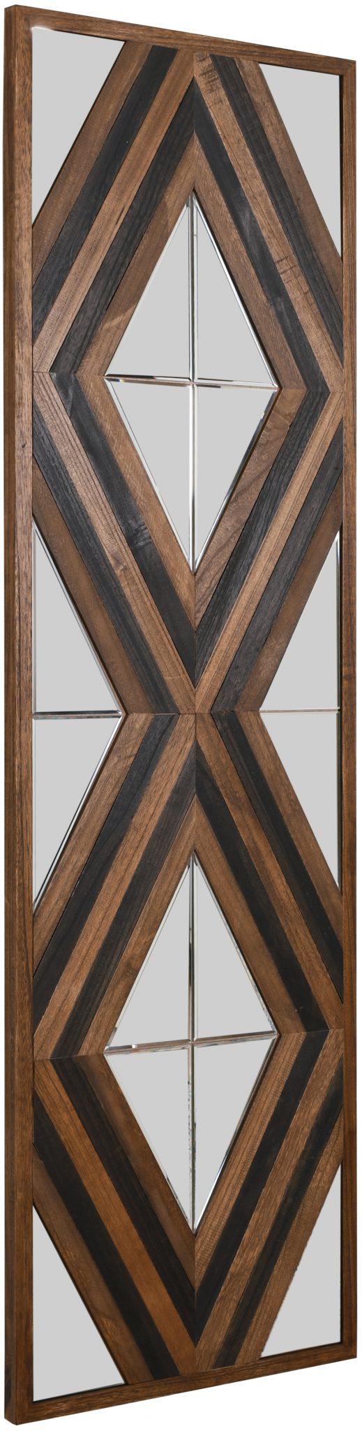 Contemporary Aspen Double Diamond Multi Tone 72 Inch Mirror - Luxurious Dwelling - Your Luxury Home Product Experts