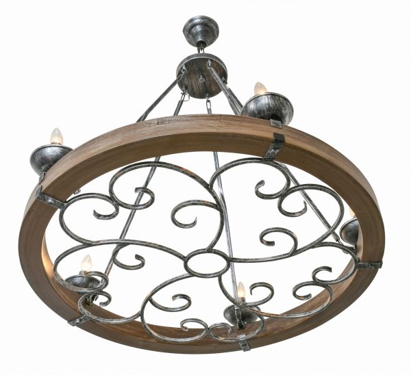 Ridge Line 38" Chandelier - Image 2