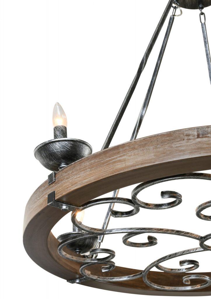 Ridge Line 38" Chandelier - Image 3