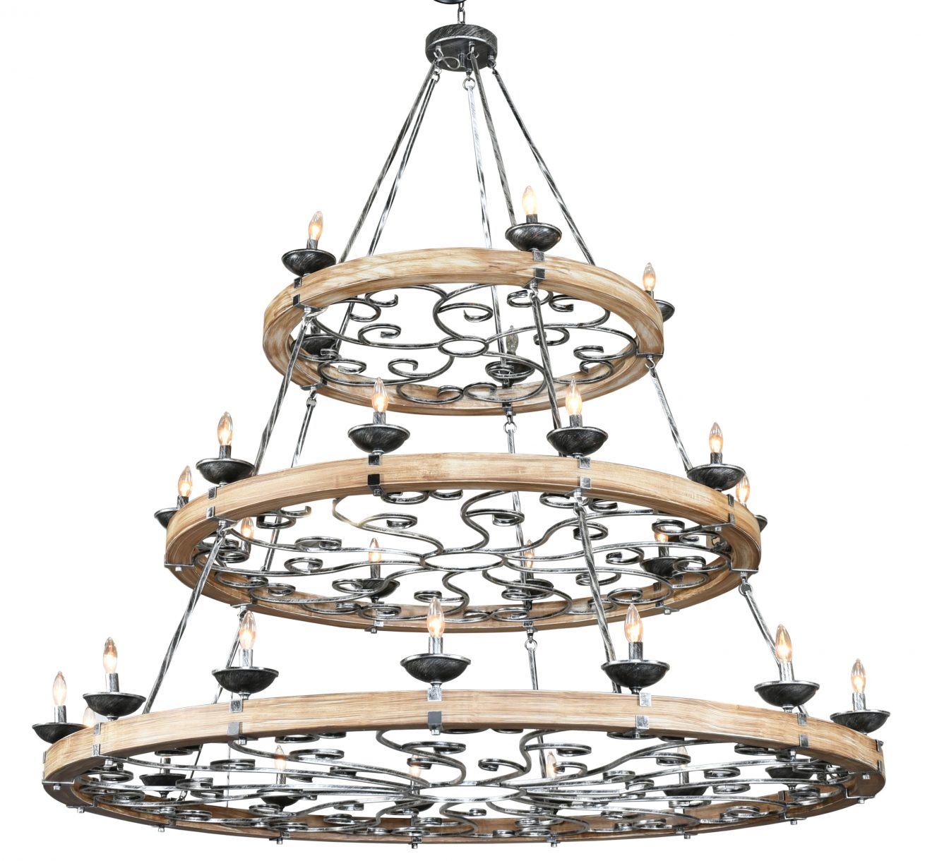 Three Tier Ridge Line 75" Chandelier - Luxurious Dwelling - Your Luxury Home Product Experts