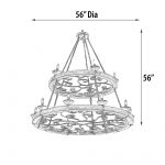 Three Tier Ridge Line 75" Chandelier - Luxurious Dwelling - Your Luxury Home Product Experts