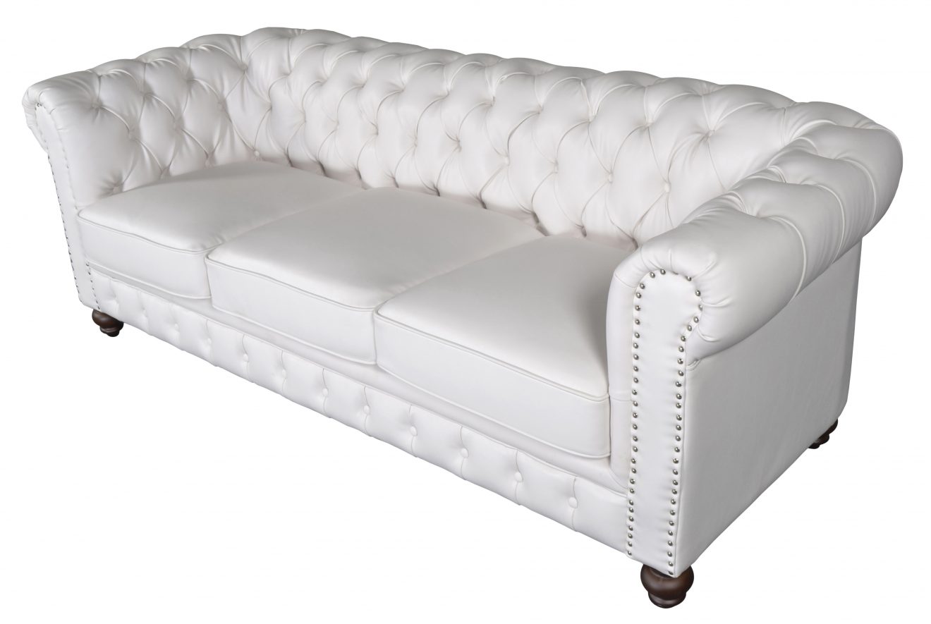 Classic Chesterfield White Sofa - Luxurious Dwelling - Your Luxury Home Product Experts