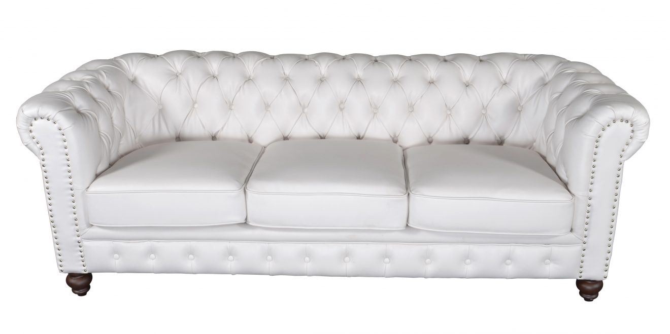 Classic Chesterfield White Sofa - Luxurious Dwelling - Your Luxury Home Product Experts