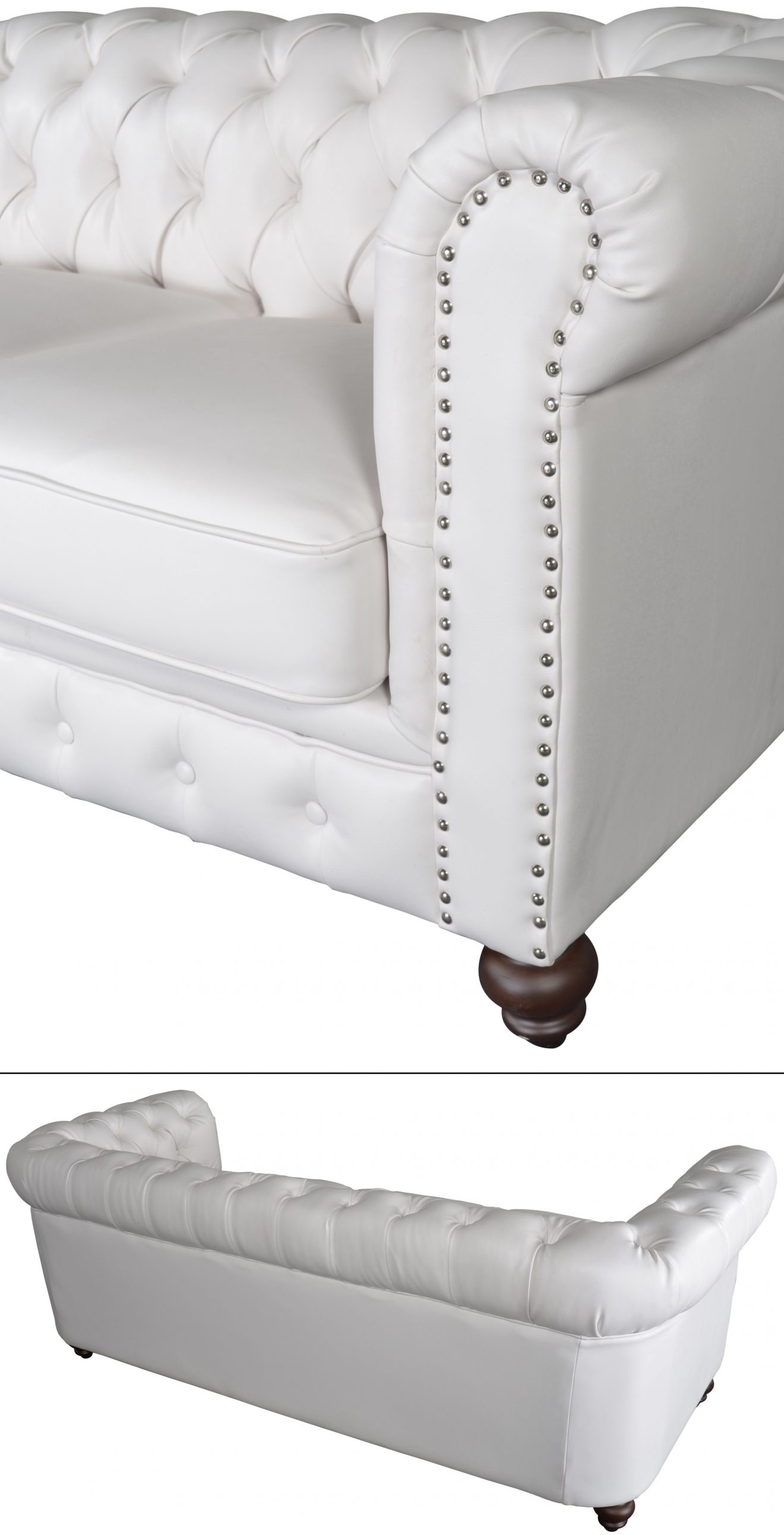 Classic Chesterfield White Sofa - Luxurious Dwelling - Your Luxury Home Product Experts