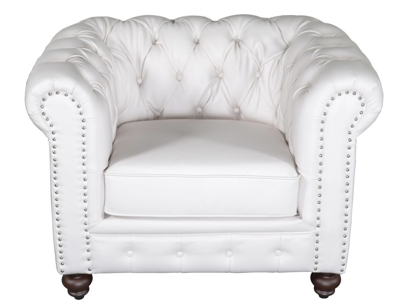 Classic Chesterfield White Chair - Luxurious Dwelling - Your Luxury Home Product Experts