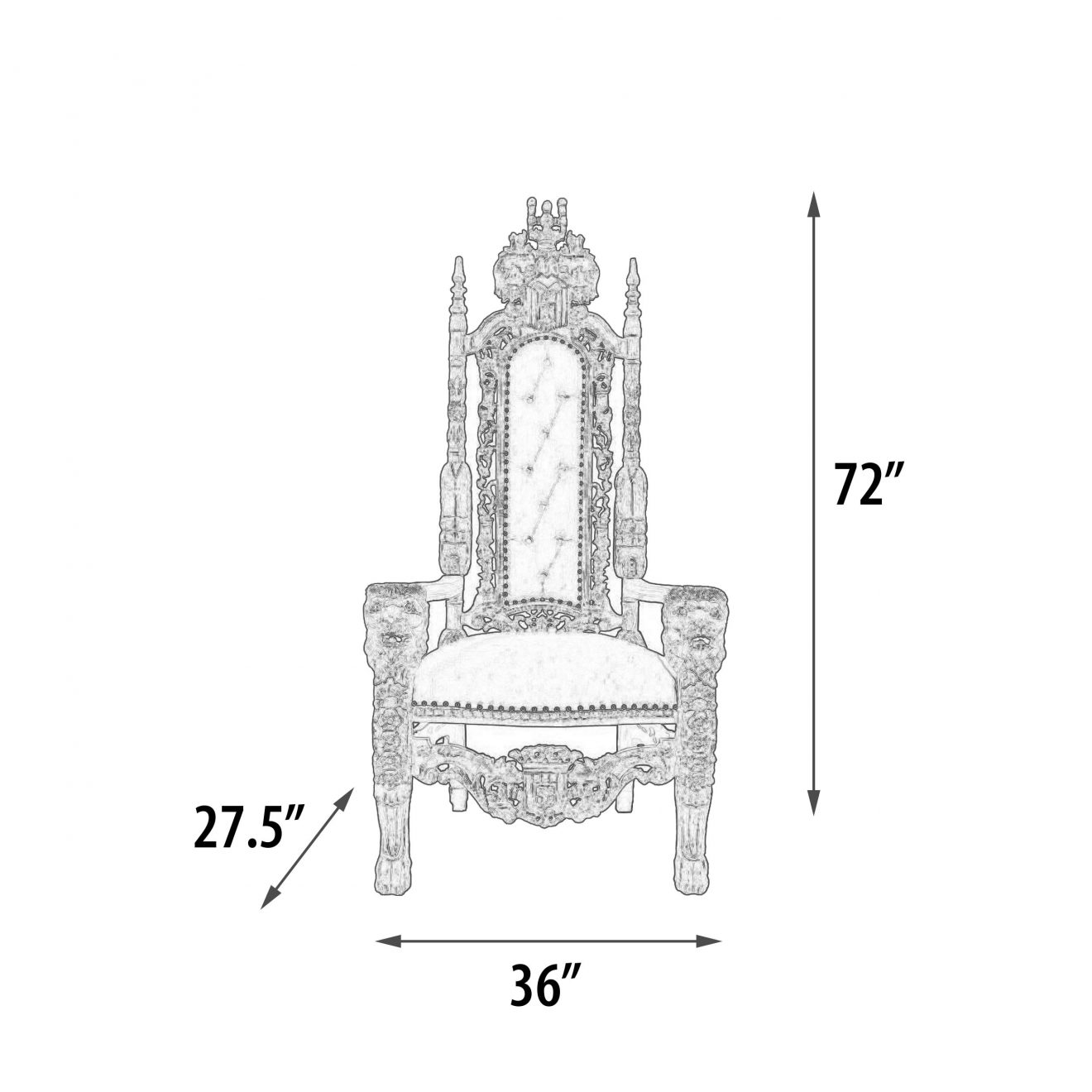 Beachstone Lion King Chair - NF - Luxurious Dwelling - Your Luxury Home Product Experts