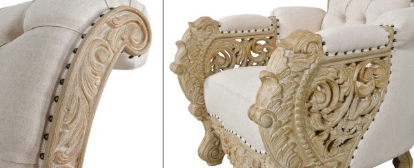 Palace High Back Chair Beachstone - Image 3