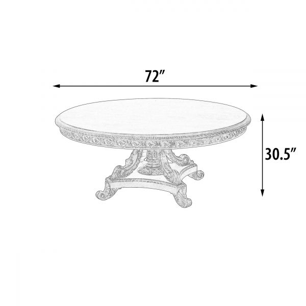 Beachstone Anglia Dining Table 72''Rd - Image 4
