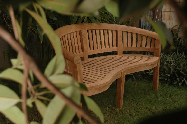 Anderson Teak Curve 3 Seater Bench Extra Thick Wood - Image 5