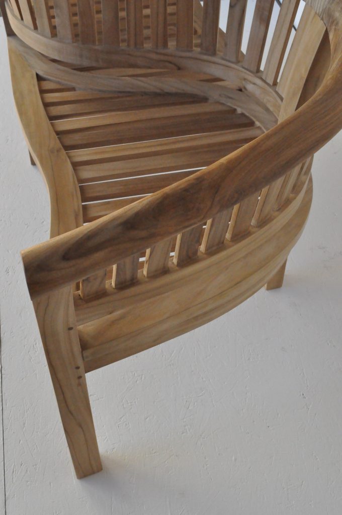 Anderson Teak Curve Love Seat 59"W 28"D 32"H - Image 3