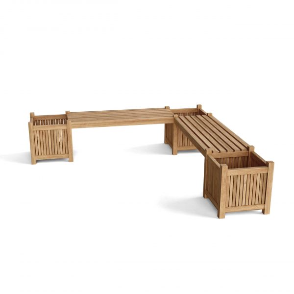Anderson Teak Planter Bench (2 bench + 3 planter box) - Image 2