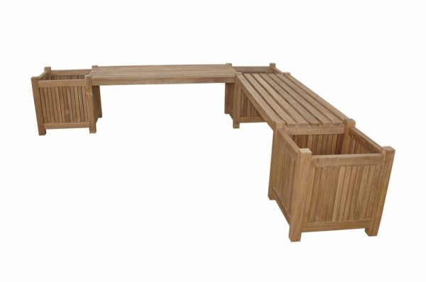Anderson Teak Planter Bench (2 bench + 3 planter box) - Image 4