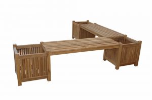 Anderson Teak Planter Bench (2 bench + 3 planter box) - Luxurious Dwelling - Your Luxury Home Product Experts