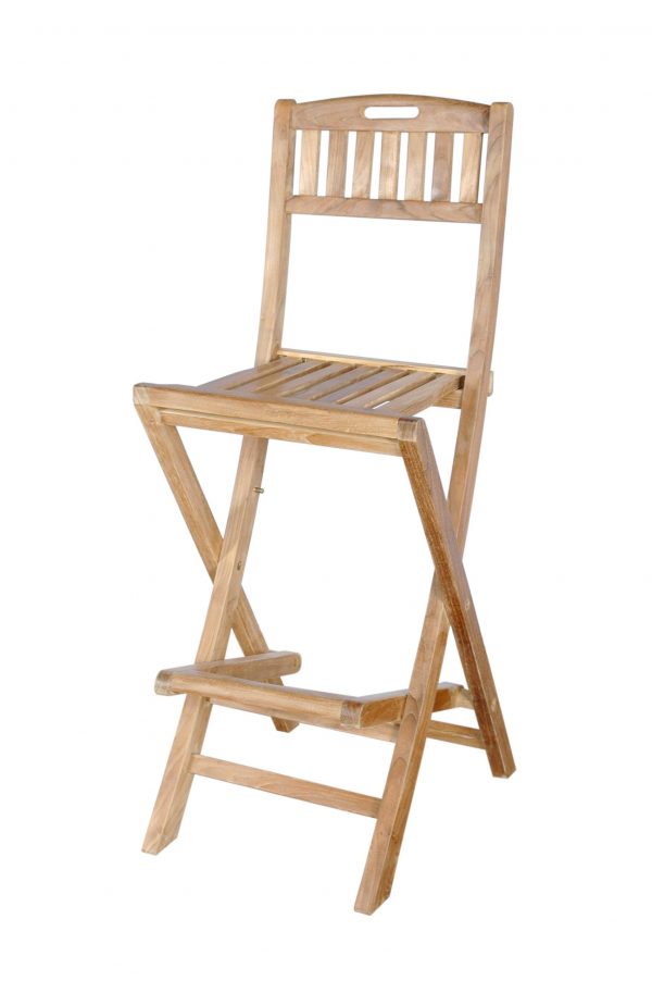 Anderson Teak Altavista Folding Bar Chair - Image 1