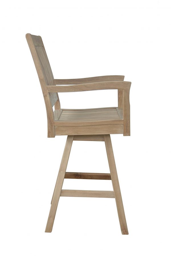 Anderson Teak Rialto Swivel Bar Armhair - Image 2