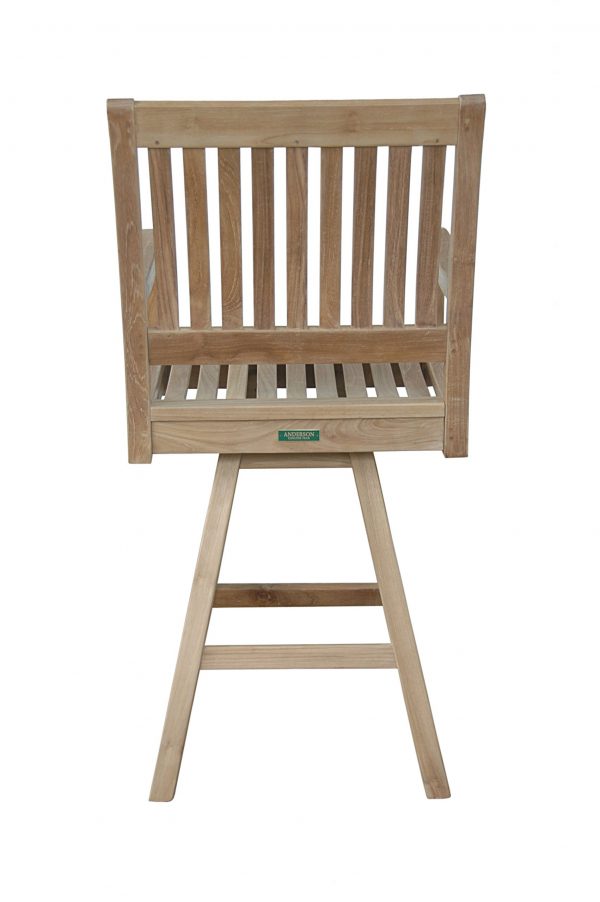 Anderson Teak Rialto Swivel Bar Armhair - Image 3