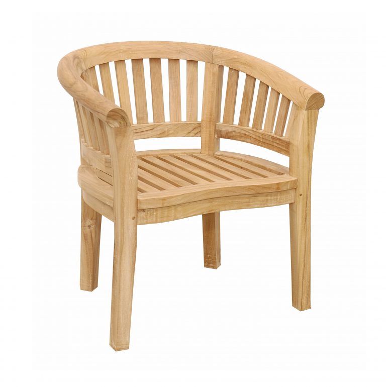 Anderson Teak Curve Armchair Extra Thick Wood - Image 2