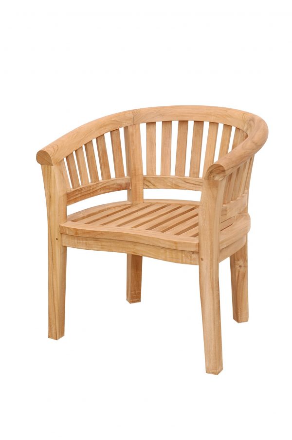 Anderson Teak Curve Armchair Extra Thick Wood - Image 1