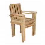 Anderson Teak Classic Stackable Armchair (Fully Built & 4 pcs in a box) - Image 4