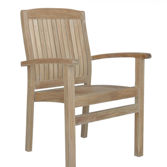 Anderson Teak Classic Stackable Armchair (Fully Built & 4 pcs in a box) - Luxurious Dwelling - Your Luxury Home Product Experts