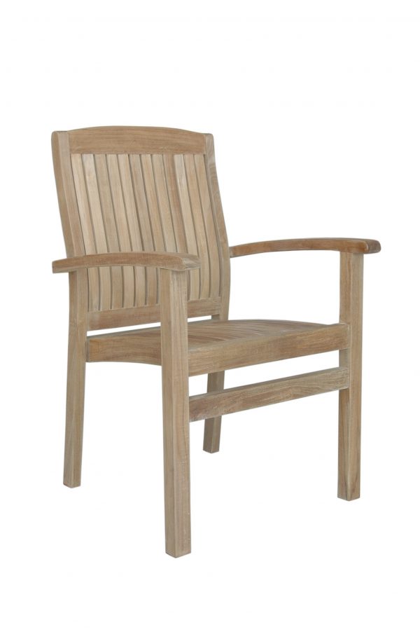 Anderson Teak Sahara Stackable Dining Armchair - Image 1