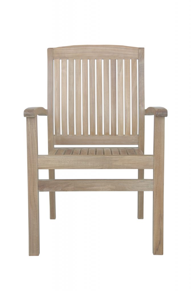 Anderson Teak Sahara Stackable Dining Armchair - Image 2