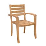 Anderson Teak Catalina Stackable Armchair (Fully Built & 4 pcs in a box) - Luxurious Dwelling - Your Luxury Home Product Experts