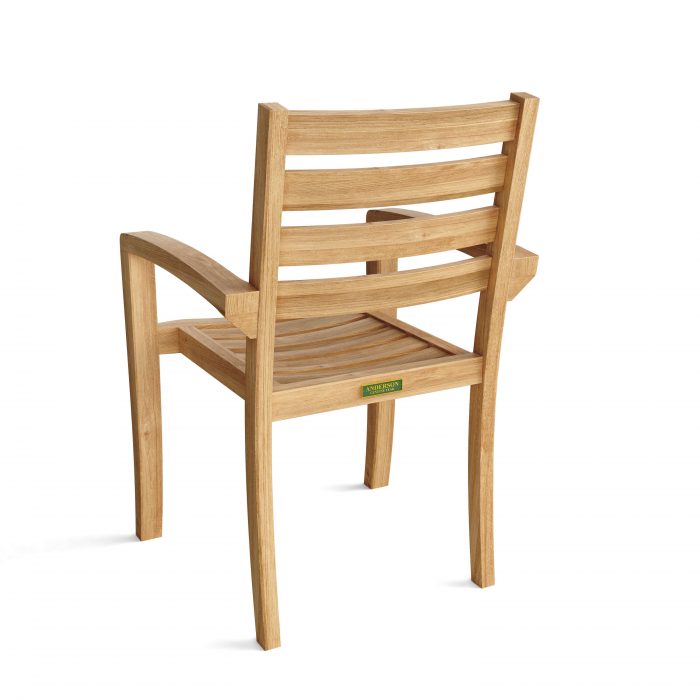 Anderson Teak Catalina Stackable Armchair (Fully Built & 4 pcs in a box) - Image 2