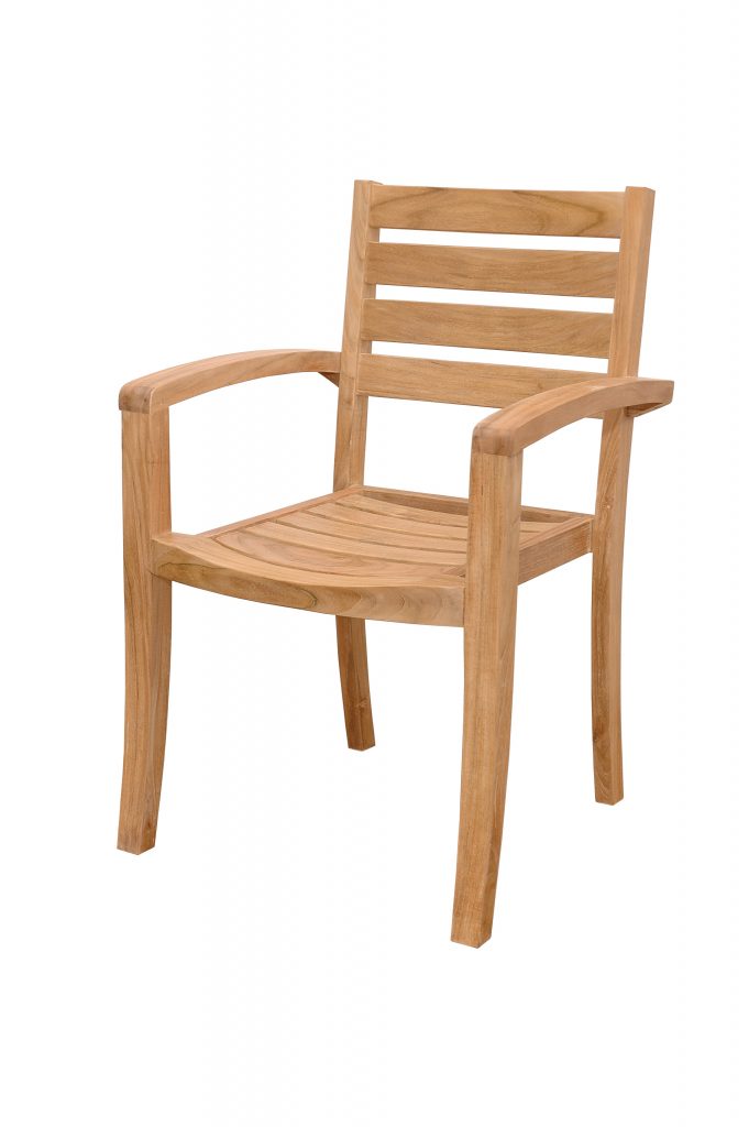 Anderson Teak Catalina Stackable Armchair (Fully Built & 4 pcs in a box) - Image 3