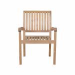 Anderson Teak Aspen Stackable Armchair (Fully Built & 4 pcs in a box) - Luxurious Dwelling - Your Luxury Home Product Experts