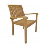 Anderson Teak Aspen Stackable Armchair (Fully Built & 4 pcs in a box)