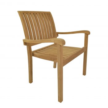 Anderson Teak Aspen Stackable Armchair (Fully Built & 4 pcs in a box)