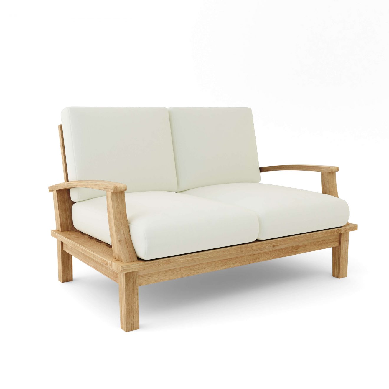 Anderson Teak Brianna Deep Seating Loveseat + Cushion - Luxurious Dwelling - Your Luxury Home Product Experts