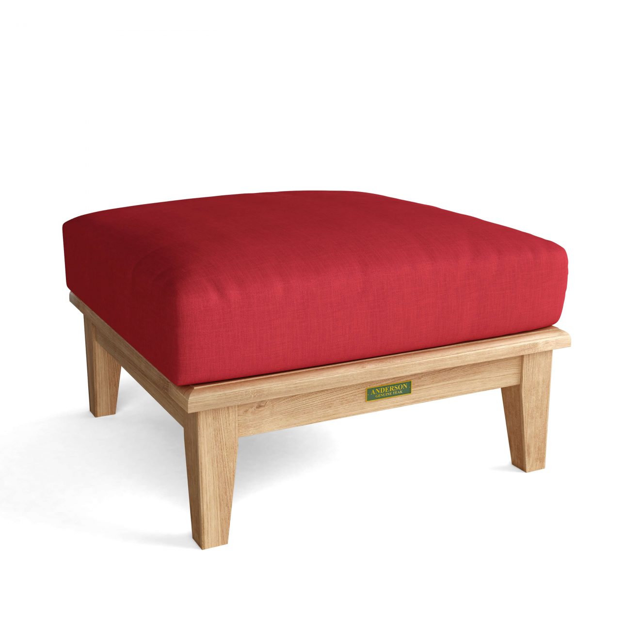 Anderson Teak Brianna Ottoman + Cushion - Luxurious Dwelling - Your Luxury Home Product Experts