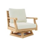 Anderson Teak Riviera Swivel Armchair + Cushion - Luxurious Dwelling - Your Luxury Home Product Experts