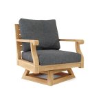 Anderson Teak Riviera Swivel Armchair + Cushion - Luxurious Dwelling - Your Luxury Home Product Experts