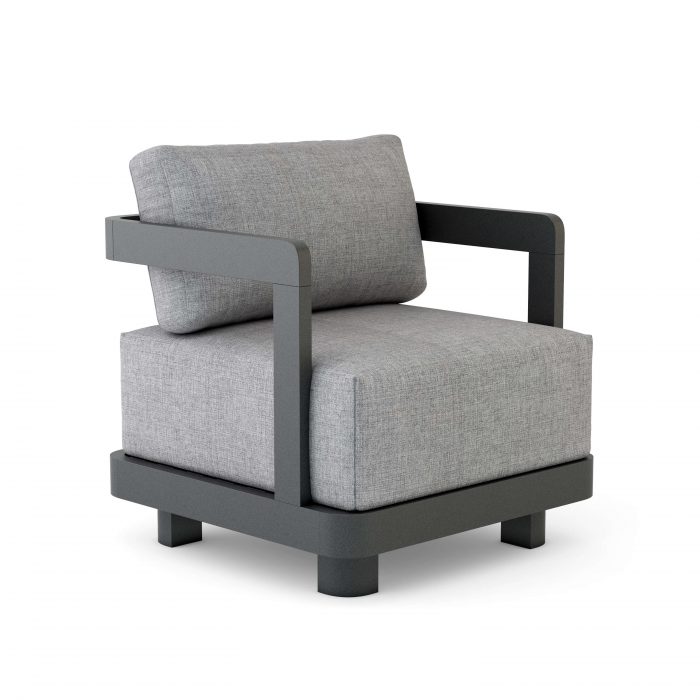 Anderson Teak Granada Deep Seating Aluminum Armchair - Image 2