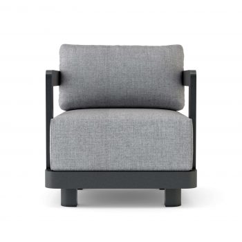 Anderson Teak Granada Deep Seating Aluminum Armchair