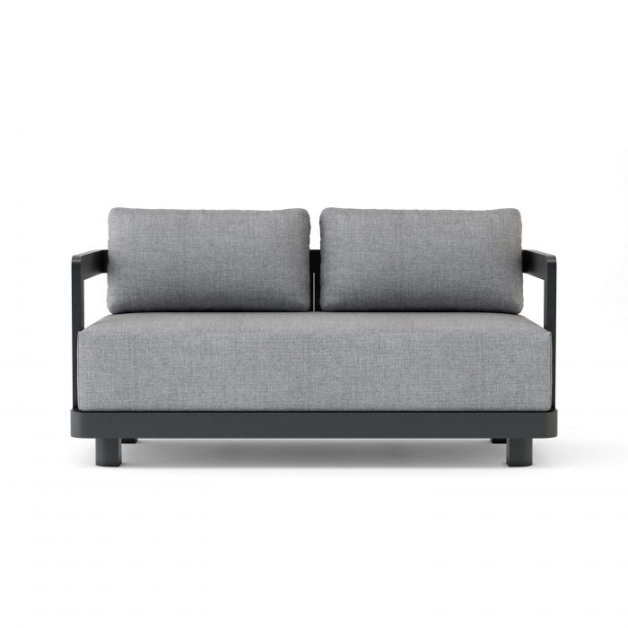 Anderson Teak Granada Deep Seating Aluminum Loveseat - Image 2