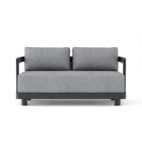 Anderson Teak Granada Deep Seating Aluminum Loveseat - Image 2