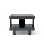 Anderson Teak Granada Aluminum Side Table - Luxurious Dwelling - Your Luxury Home Product Experts